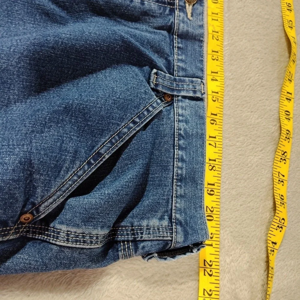 Lee Carpenter Blue Jeans Men 42x32 Denim Mechanic Comfort Utility Construction